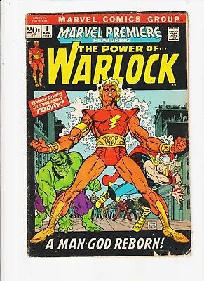 Marvel Premiere #1 1st App Him As Adam Warlock  1972 Marvel Comics Key • $50