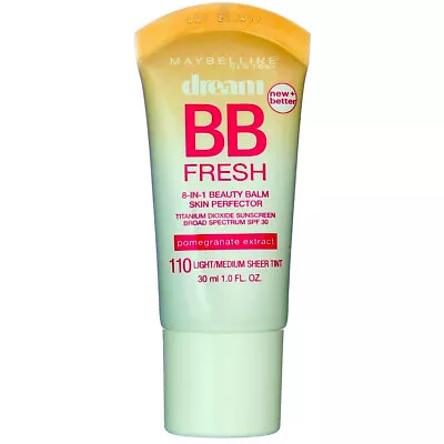 5 Pack Maybelline Dream Fresh BB Cream Light/Medium 110 SPF 30 1 Fl Oz • $44.74