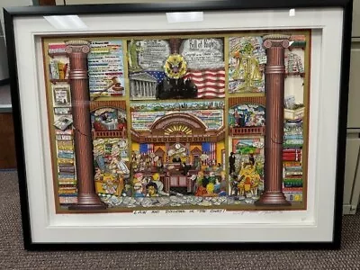 Charles Fazzino 3D  Law And Disorder In The Court  48/150 • $3800