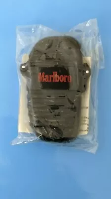 Vintage Marlboro Cigarette Lighter Black Plastic Ridges Adventure Promo Mail In  • $19.98