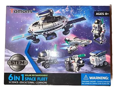Tomons Space Fleet 6 In 1 Kit Ages 8+ Science Educational Solar Rechargeable • $15