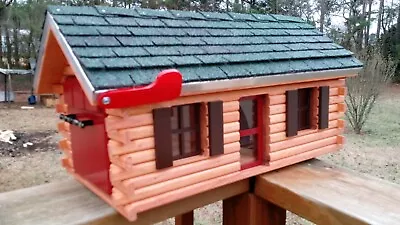 Custom Mailbox. Log Cabin Classic Country Style Shape. • $200