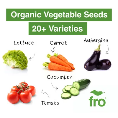 Organic Vegetable Seeds - 20+ Varieties - Basil - Chamomile - Carrot - Tomato ✅ • £1.99