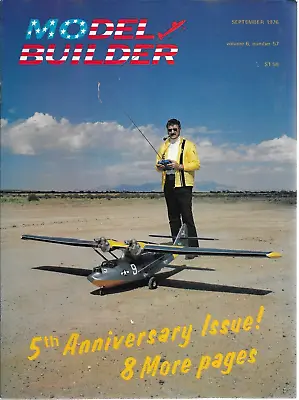 Model Builder Magazine September 1978 Vol 6 No. 57 5th Anniversary RC Airplanes • $6.99