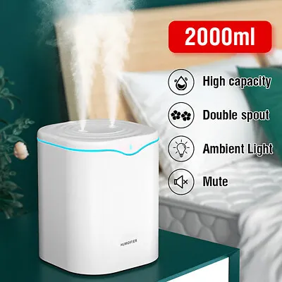 2L Aromatherapy Diffuser LED Oil Essential Ultrasonic Air Humidifier Purifier • $23.99