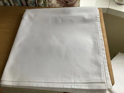 £4.50 • Buy Large White 100% Cotton Tablecloth.56 X 94 