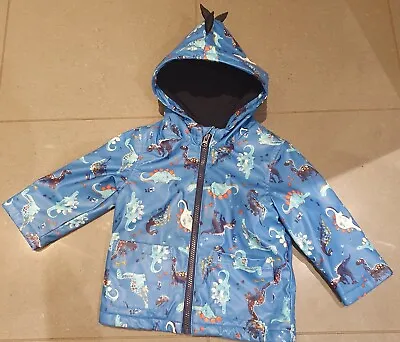 £3.99 • Buy Boys 12-18 Months Dinosaur Hooded Coat