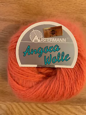 Yarn Angora Wolle Austermann 25g/125m Angora 70% Wool 30% Made In France • $8