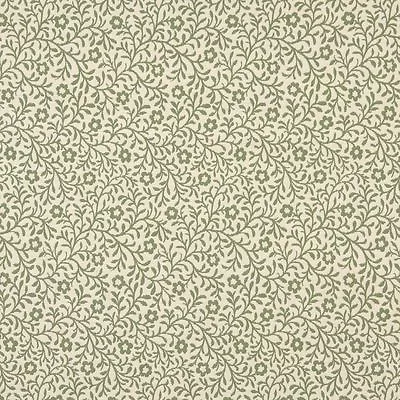 F419 Green And Beige Floral Matelasse Reversible Upholstery Fabric By The Yard • $31.79