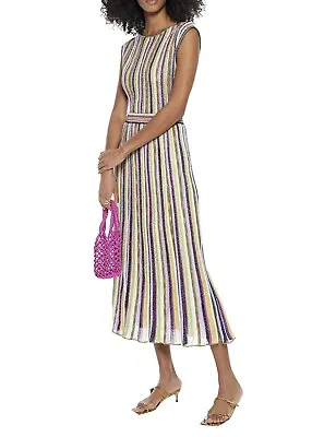 NWT Authentic M MISSONI Lurex Stripe Knit Midi Skirt Size 42 (6 US) $850 • $325
