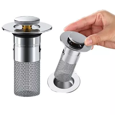 Sink Pop-Up Drainer Drain Plug Bathroom Sink Stopper Washbasin Leak Plug • $15.98