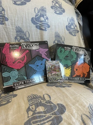 $160 • Buy Pokemon TCG SWSH Evolving Skies Elite Trainer Box ETB (Pair Of 2) FACTORY SEALED