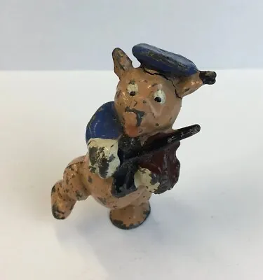 Vintage Britains Three Little Pigs Violinist (Damaged) 5cm In Height • $60.42