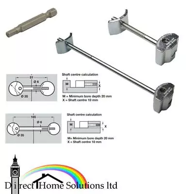 £6.56 • Buy Zipbolt Zip Joining Worktop Connector 81mm / 165mm FREE Hex Bit With Every Order