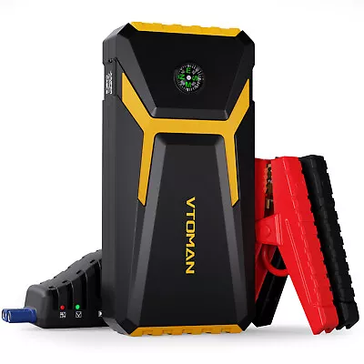 VTOMAN V6 Jump Starter 1500A Peak Portable Jump Starter Box For 12V Car Lithium • $78.99