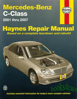 Mercedes Shop Manual Service Repair Haynes C-class Book Chilton Owner Guide • $33.50