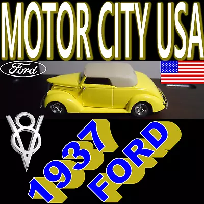 1937 Ford Cabriolet - MOTOR CITY USA - MADE IN USA! Scale 1:43 • $191.37