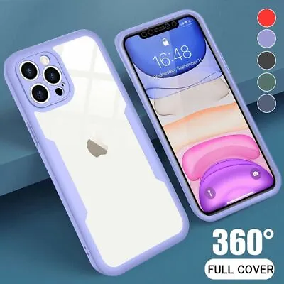 360 Full Body Case For IPhone 15 14 13 12 11 Pro Max Mini XR XS Max 7 8 Plus SE • £2.99