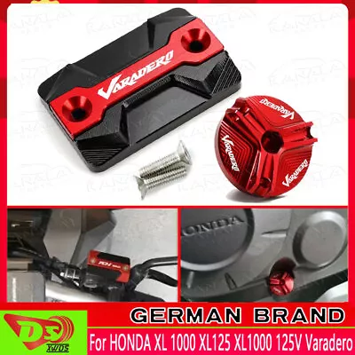 Brake Fluid Reservoir Cover Engine Oil Filler Cap For HONDA  XL125 1000 Varadero • $26.03