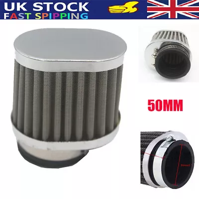 50mm Motorcycle Carburetor Carb Air Filter Air Cleaner For Suzuki Honda Yamaha • £7.29