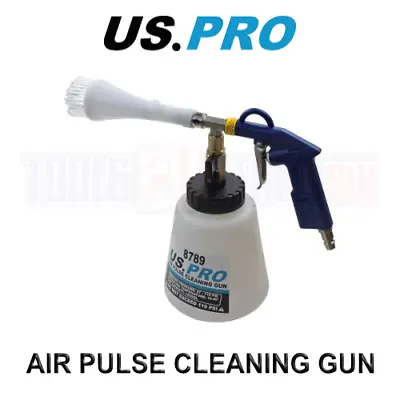 US PRO Tools Air Pulse Cleaning Gun Tornado Effect Cleaner Upholstery 8789 • £18.47