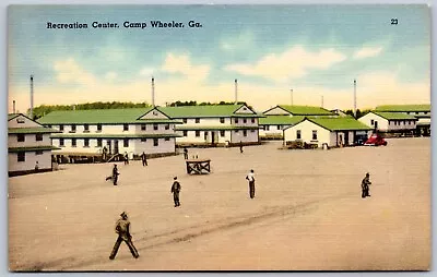 Postcard GA Macon Georgia Camp Wheeler Recreation Center US Army A41 • $6.99