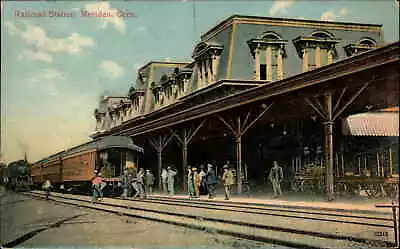 Meriden CT Connecticut RR Train Station Depot C1910 Postcard • $6.63