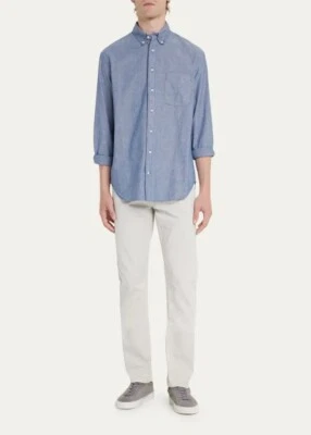 $70 • Buy Gitman Bros. Vintage Chambray Blue Shirt Size M Medium