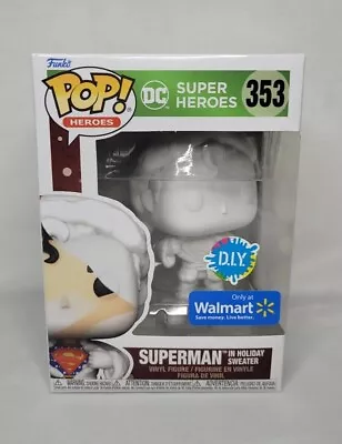 $21.99 • Buy Funko Pop! #353 - DIY Superman In Holiday Sweater - DC Superhero - NEW EXCLUSIVE