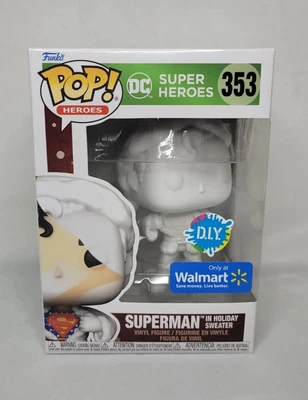 $21.99 • Buy Funko Pop! #353 - DIY Superman In Holiday Sweater - DC Superhero - NEW EXCLUSIVE