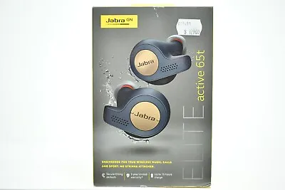 New: Jabra Elite Active 65t Headphones With Charging Case - Copper Blue • $180