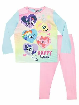 Girls My Little Pony Pyjamas Pjs Pajamas  3 To 10 Years Unicorn • £7.19
