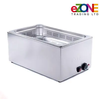 £119.99 • Buy EZone Commercial Bain Marie With Gastronorm Perforated Pan Wet Heat Food Warmer