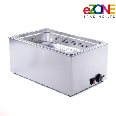 £119.99 • Buy EZone Commercial Bain Marie With Gastronorm Perforated Pan Wet Heat Food Warmer