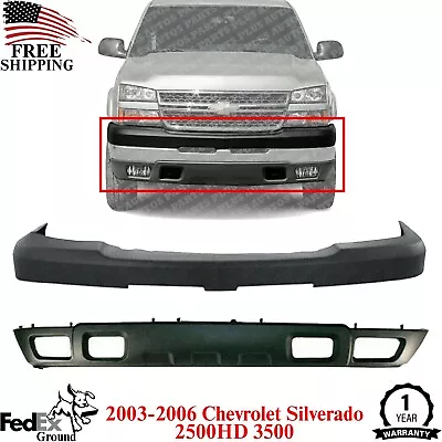 Front Bumper Upper Cover + Valance Textured For 2003-2006 Silverado 2500HD 3500 • $219.45