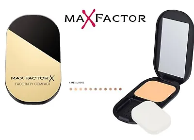 MAX FACTOR Facefinity Compact Matte Face Foundation SPF20 10g 033 Crystal Beige. • £5.50