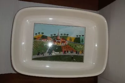 Villeroy & Boch Vilbofour Naif Baking Dish 11 X 8 Wedding Scene - VINTAGE • $41.99