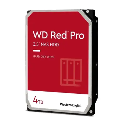 Western Digital Red Pro 4TB Internal 3.5  NAS HDD Hard Disk Drive Boxed New UK • £169.99