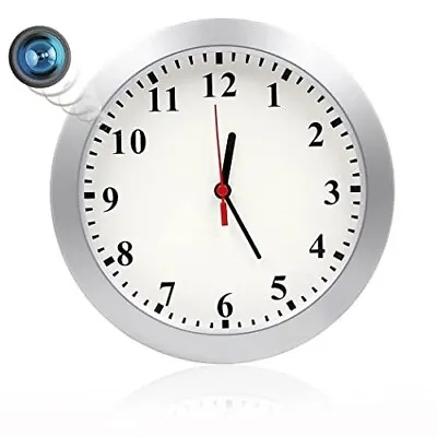 New~Wall Clock W/Home Security Motion Detection Camera~Nanny Cam • $45