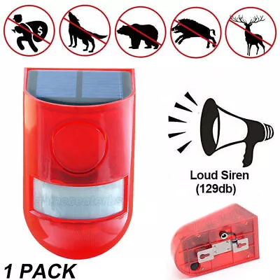 1/10x LED Solar Alarm Light Strobe Warning Lamp Wireless Motion Sensor Alert Lot • $11.97