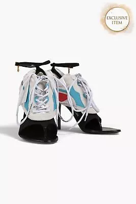 RRP€935 OFF-WHITE C/o VIRGIL ABLOH Heeled Runner Sandals US10 UK6.5 EU40 • $42.33