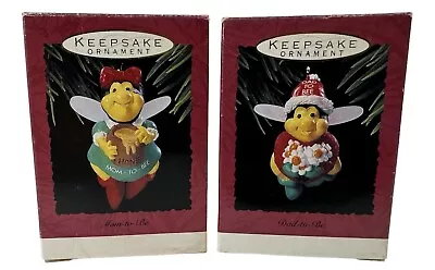 Hallmark Keepsake Ornaments 1993 Expectant Mom To Be (Bee)  And Dad To Be (Bee) • $15.99