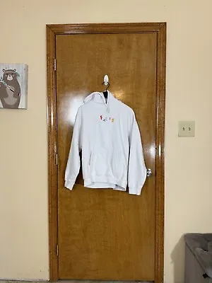 Mac Miller Faces Hoodie White Pullover Size Large • $85