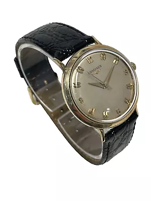 Vintage 1960s Longines  10K GF 17J Automatic Men's Watch W/Fancy Dial • $229.99