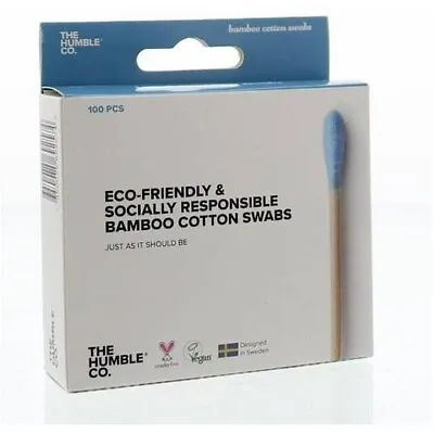 The Humble Natural Cotton Swabs | Blue | Biodegradable Eco-Friendly 100  BUDS • £5.98