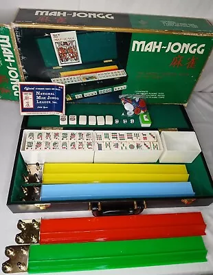 Vintage Taico 1991 Mah Jongg Complete Set 166 Tiles Mah Jong Taiwan MINT COND • $152.50