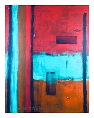 Giant Original Abstract Expressionist Canvas Painting In Style Of MARK ROTHKO • $650