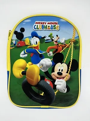 Mickey Mouse Clubhouse Disney Toddler Preschool Backpack Bookbag NEW • $12.33