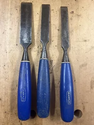 Vintage Set Of 3 Marples Firmer Chisels • £9