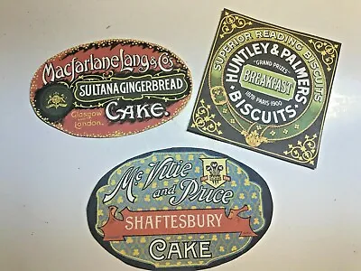 Food Label Stickers-Lot Of 3-McVitie Price-Huntley Palmers-Macfarlane Lang (P6) • $18.50